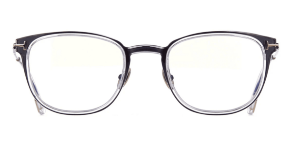 Tom Ford FT5694-B 001 52 Titanium & Blue Filter - imagine 2